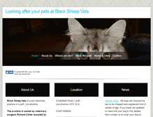 Tablet Screenshot of blacksheepvets.co.uk